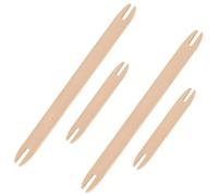 Lot de 4 navettes de tissage en bois, 2 grands (11,8 x 0,9) et 2 petits (5,9 x 0,9) pour projets de tapisserie, tissage, tricot