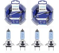 Lot De 4 Neolux Hammer H7 12V 55W Ampoules Halogène Xenon Blue Look Effet PX26d