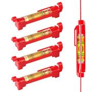 Lot de 4 niveaux à bulle, niveau à bulle, niveau à bulle, niveau à bulle professionnel, mini niveau à bulle, petit niveau à bulle, niveau à ficelle, niveau à bulle pour travaux de maçonnerie,