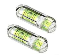 Lot de 4 niveaux à bulle Pan-Tilt, niveau de précision pour PTZ réglable, cadres photo, peintures murales et calendriers muraux, outils de mesure en acrylique vert et jaune