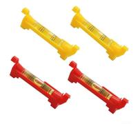 Lot de 4 niveaux à bulle suspendus avec œillet de précision pour corde de maçon, 7,6 cm