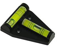 Lot de 4 niveaux en T noirs avec aimant composé d'outils GFNT, de bulles horizontales, de trois pieds, de machines, d'étagères et d'autres fonctions magnétiques (avec aimant)