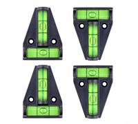 Lot de 4 niveaux magnétiques de type T, bulle 2D pour niveau d'esprit avec aimant puissant pour la construction et la menuiserie, corps en acrylique transparent et ABS, kit d'outils à main essentiels