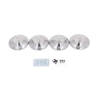 Lot de 4 niveleurs de Pieds de Table de Billard, Robustes et réglables, 12,7 cm, pour Tables de Billard, Tables de -Pong, Baby-Foot, métal et résine