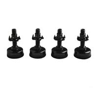 Lot de 4 niveleurs réglables en acier au carbone avec patins en feutre pour plus de stabilité sur les sols inégaux supportant des meubles et armoires lourds