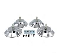 Lot de 4 niveleurs réglables pour pieds de table de billard avec plaques de support en métal pour un nivellement fiable et une protection du sol