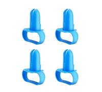 Lot de 4 nœuds de ballons pour décoration de fête, mariage, bleu