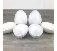 Lot de 4 Oeufs polystyrène de 16 cm de Haut, Séparables, Styropor Blanc densité supérieure