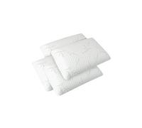 OLYMPE LITERIE - Lot de 4 oreillers 40x60 cm MDF - Mousse à mémoire de forme - Fermes Blanc