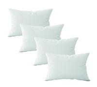 Lot de 4 oreillers, coussins de garnissage - 30 x 50 cm - Blanc - Vivezen