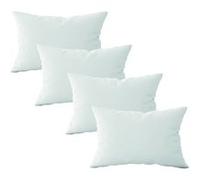 Lot de 4 oreillers, coussins de garnissage - 30 x 50 cm - Blanc - Vivezen