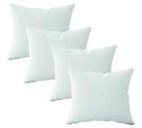 Lot de 4 oreillers, coussins de garnissage - 40 x 40 cm - Blanc - Vivezen