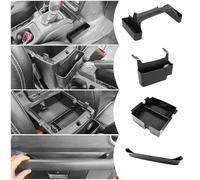 Lot de 4 organiseurs de console centrale améliorés pour accessoires d'intérieur pour Jeep Wrangler JL JLU et Jeep Gladiator JT JTU 2018, 2019, 2020, 2021, 2022, 2023, Jeep Gladiator JT JTU