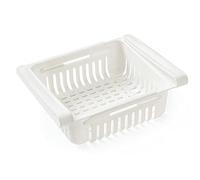 Lot de 4 organiseurs de réfrigérateur de cuisine rétractables en plastique pour économiser de l'espace