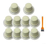 Lot de 4 ou 10 filtres de rechange HEPA lavables pour aspirateur Canard avec brosse pour un changement facile du filtre et une meilleure filtration des particules atmosphériques (lot de 10)