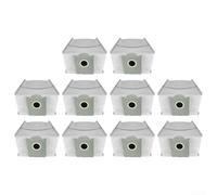 Lot de 4 ou 10 sacs d'aspirateur pour robot Ecovacs pour Deebot X9 Pro et X9 Pro avec tissu non tissé et filtration à particules fines