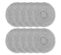 Lot de 4 ou 10 serpillères lavables réutilisables en microfibre pour aspirateur robot DJI S A P