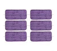 Lot de 4 ou 6 serpillères réutilisables et lavables en microfibre pour balai pour Swiffer Wet Jet Mop Recharges Fournitures de nettoyage ménagers (lot de 6)