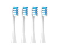 Lot de 4 ou 6 têtes de rechange compatibles avec les brosses à dents Oclean X/X PRO/Z1/F1 (grises), embouts souples en DuPont for brosse à dents sonique.(4PCS WhiteBlue)