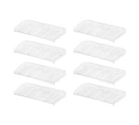 Lot de 4 ou 8 cales de meubles transparentes - Stabilisateurs de table réglables - Blocs d'espacement réglables - Cales de nivellement faciles à utiliser