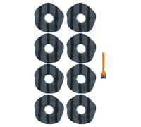 Lot de 4 ou 8 chiffons de rechange en microfibre pour aspirateur Eufy X10 Pro, aspirateur robot Omni X9 Pro (A)