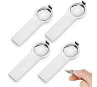 Lot de 4 outils à breloques italiens, 9 mm double face, outils d'ouverture de bracelet de forme ronde, outil d'aide pour ajouter et enlever des maillons de bracelet à breloques