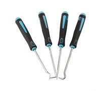 Lot de 4 outils de crochetage et de crochet de voiture avec tiges en acier trempé pour retirer et démonter les joints d'huile pour la plupart des véhicules (A)