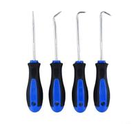 Lot de 4 outils de crochetage et de crochet de voiture, kit de retrait de joints d'huile avec tiges en acier trempé, O pour extracteur d'anneau, outils pour séparation de fils et petites pièces