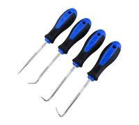 Lot de 4 outils de crochetage pour joint d'huile de voiture et O pour enlever les anneaux, tige en acier trempé avec poignée de préhension, extracteur de joint