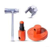 Lot de 4 outils de démontage de volant d'inertie d'embrayage avec butée de piston et extracteur d'embrayage pour tronçonneuses 340 345 346 350 351 Compatible avec moteurs à 2 temps Souffleurs