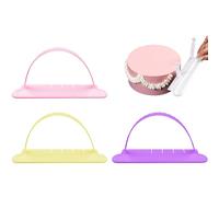 Lot de 4 outils de guidage pour arche de gâteau - 4 couleurs réglables - Outils de décoration incurvés - Essentiels de pâtisserie pratiques pour la maison, la boulangerie, la conception de fondants et