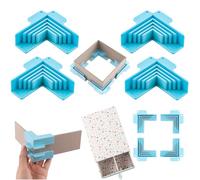 Lot de 4 outils de maintien d'angle de cartonnage (3 mm, 2 mm, 1,5 mm, 1 mm) de large, pour couvertures de livres, boîtes en panneaux d'aggloméré, dioramas