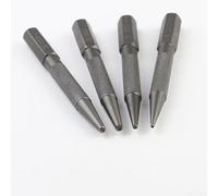 Lot de 4 outils de poinçonnage central de précision pour un marquage constant sur les matériaux ferreux et non ferreux dans les ateliers