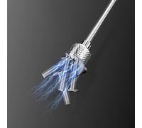 Lot de 4 outils de ramassage magnétiques télescopiques extensibles de 12,7 à 76,7 cm avec aimant puissant pour boulons, écrous, vis, plateau de pièces inclus (bleu, petit)