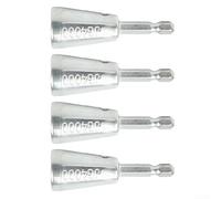Lot de 4 outils de torsion de fil pour électriciens, poignée hexagonale de 6 mm pour perceuse, outil de fil torsadé carré 0,5 à 6 voies pour travaux de câblage électrique