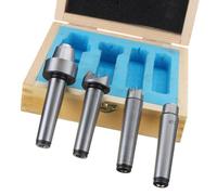 Lot de 4 outils de tour à bois MT2 pour tour à bois - Ensemble de centrage en direct - Entraînements de coupe éperon - Accessoires de fraiseuse