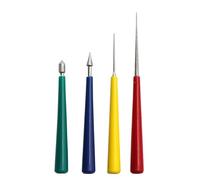 Lot de 4 outils d'élargissement de trou de bijoux pour perles en bois et pierres précieuses alésoir à perles - Outil essentiel pour bijoux, alésoir à perles