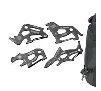 Lot de 4 outils multiples de poche pour homme, outil multifonction avec motif animal, décapsuleur, accessoire multifonction pour anniversaire, jour