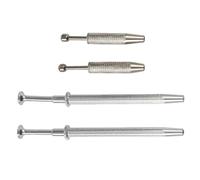 Lot de 4 outils porte-perles avec pince à épiler à 3 griffes et 4 griffes pour pierres précieuses, perles en plastique/verre, petites vis et modélisme - Acier, anti-