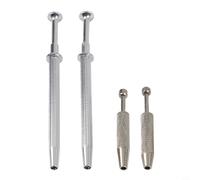 Lot de 4 outils porte-perles avec pince à épiler à 3 griffes et 4 griffes pour pierres précieuses, perles en plastique/verre, petites vis et modélisme - Acier, anti-