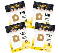 Lot de 4 packs de 2 sacs aspirateur 64138 pour Rowenta industriel TopFilter Premium 9996850