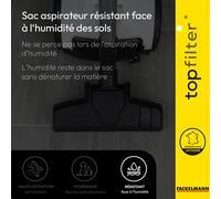 Lot de 4 packs de 4 sacs aspirateur 64331 pour Hoover TopFilter Premium TopFilter