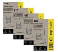 Lot de 4 packs de 4 sacs aspirateur 64817 Rowenta et Moulinex TopFilter Premium Blanc G