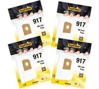 Lot de 4 packs de 4 sacs aspirateur 64917 IDE Line et Trisa TopFilter Premium Blanc G
