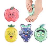 Lot de 4 packs de glace réutilisables pour avec gel souple et flexible, compresse froide adaptée aux pour soulager les maux de tête, blessures mineures, dentition