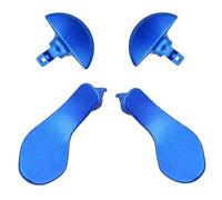Lot de 4 pagaies arrière en métal pour manette PS5 DualSense Edge, boutons de déclenchement interchangeables pour manette sans fil PS5 DualSense Edge (bleu)