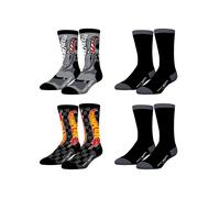 Lot De 4 Paire De Chaussettes Hot Wheels Noir/gris/rouge/jaune 35/38