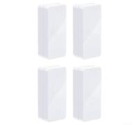 Lot de 4 paires d'aimants de poids pour rideaux d'extérieur - Coupe-vent - Pour rideaux et nappes - 5 x 2,5 x 1,25 cm (blanc)