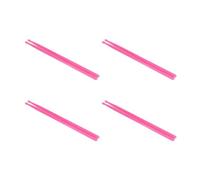 Lot de 4 paires de baguettes lumineuses en nylon de qualité supérieure - Libérez votre créativité - Brille dans le noir - Pour spectacles de scène - Rose