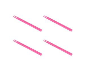 Lot de 4 paires de baguettes lumineuses en nylon de qualité supérieure - Libérez votre créativité - Brille dans le noir - Pour spectacles de scène - Rose